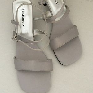 Silver Womens Sandals ( NWOT)